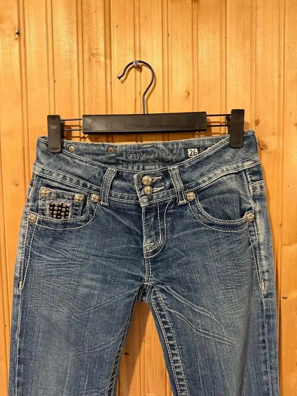 Miss Me Women's Studded Embellished Bootcut Jeans Size 26